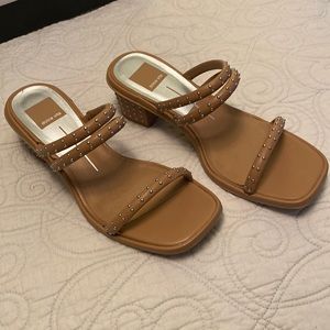 Dolce vita cafe sandals, studded with silver dots